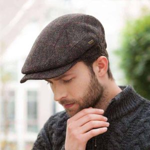 The Quiet Man Irish Flat Cap- Dark Brown