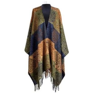 Celtic Knot Ruana – Brown